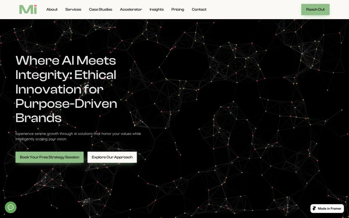 Miziniti — website screenshot